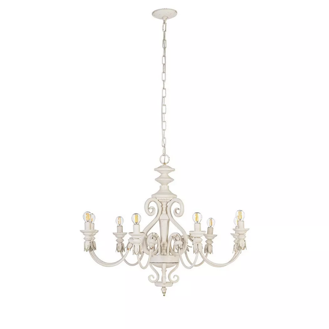 mutoni lifestyle – Hängeleuchte 8 Leuchten Calliope weiss, One Size