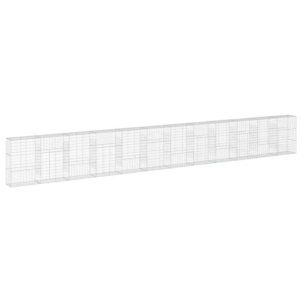 VidaXL - Panier gabion fer, One Size, Argent