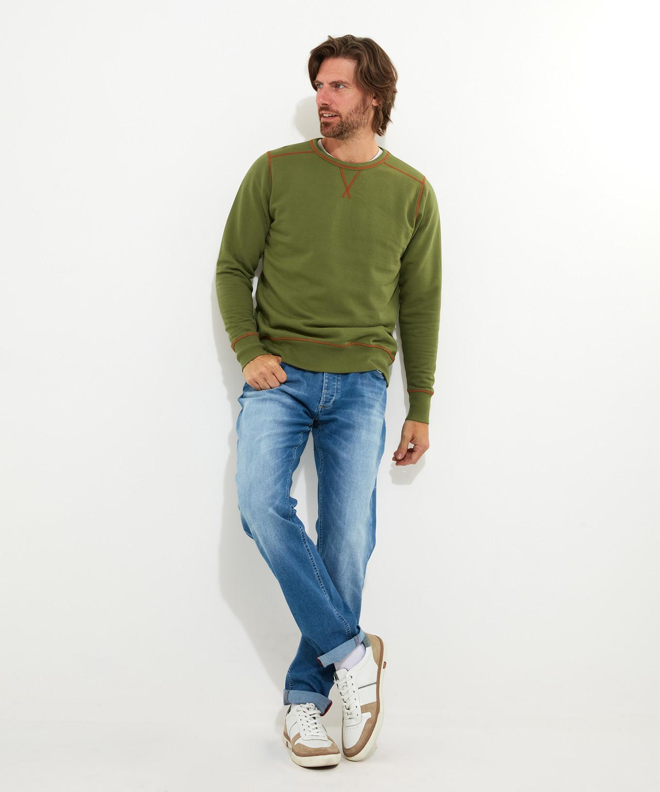 Joe Browns Felpa Girocollo Cuciture a Contrasto  