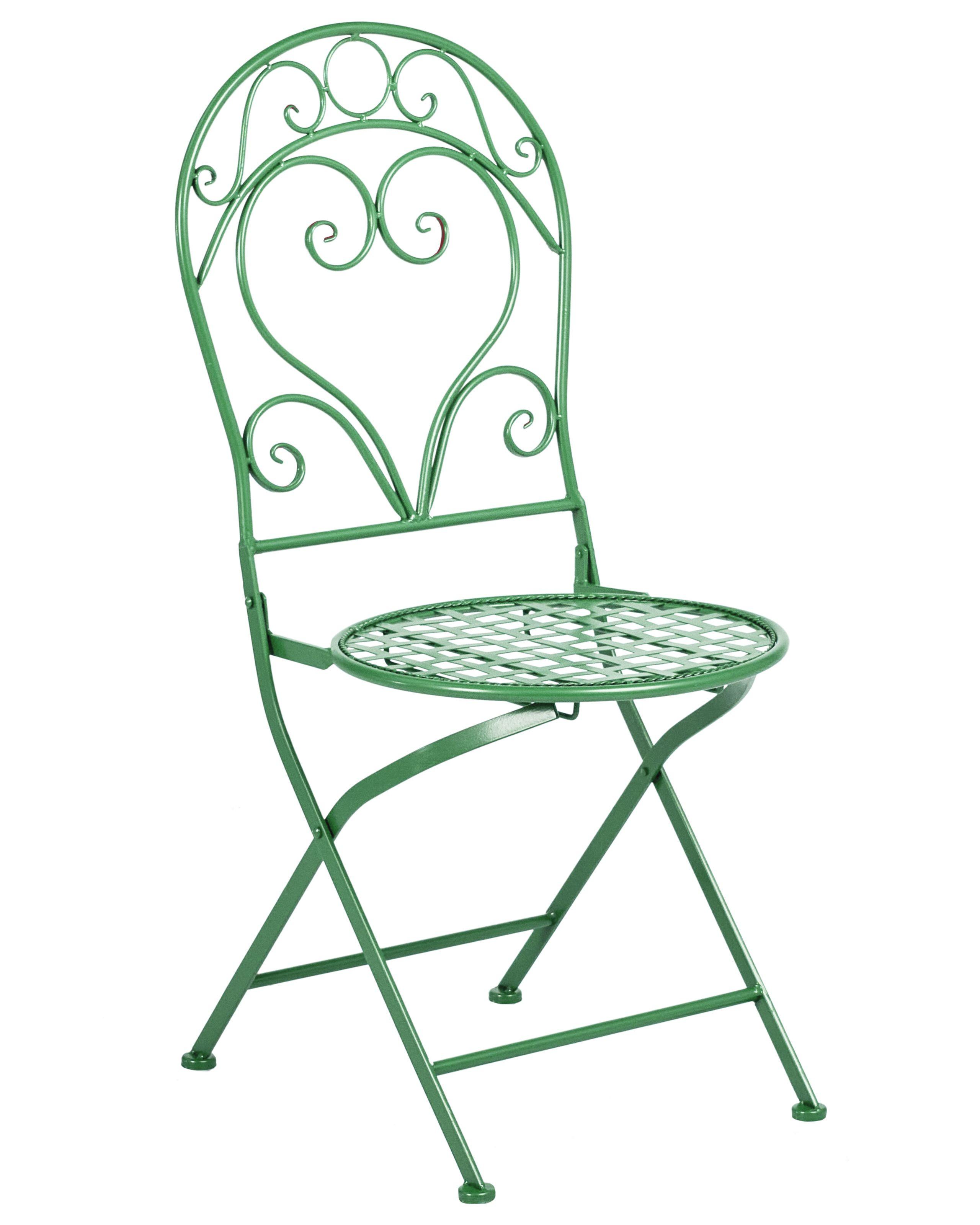 Beliani Set di 2 sedie da giardino en Ferro Retrò ALBINIA  