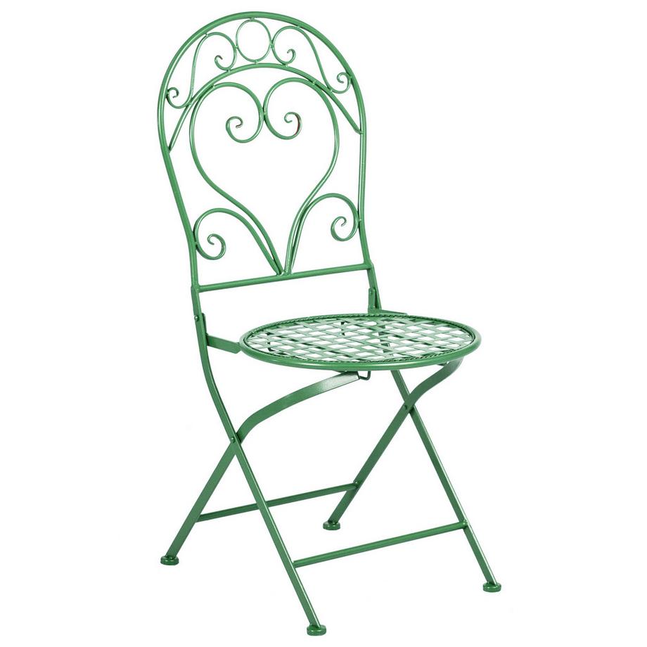 Beliani Lot de 2 chaises de jardin en Métal Rétro ALBINIA  