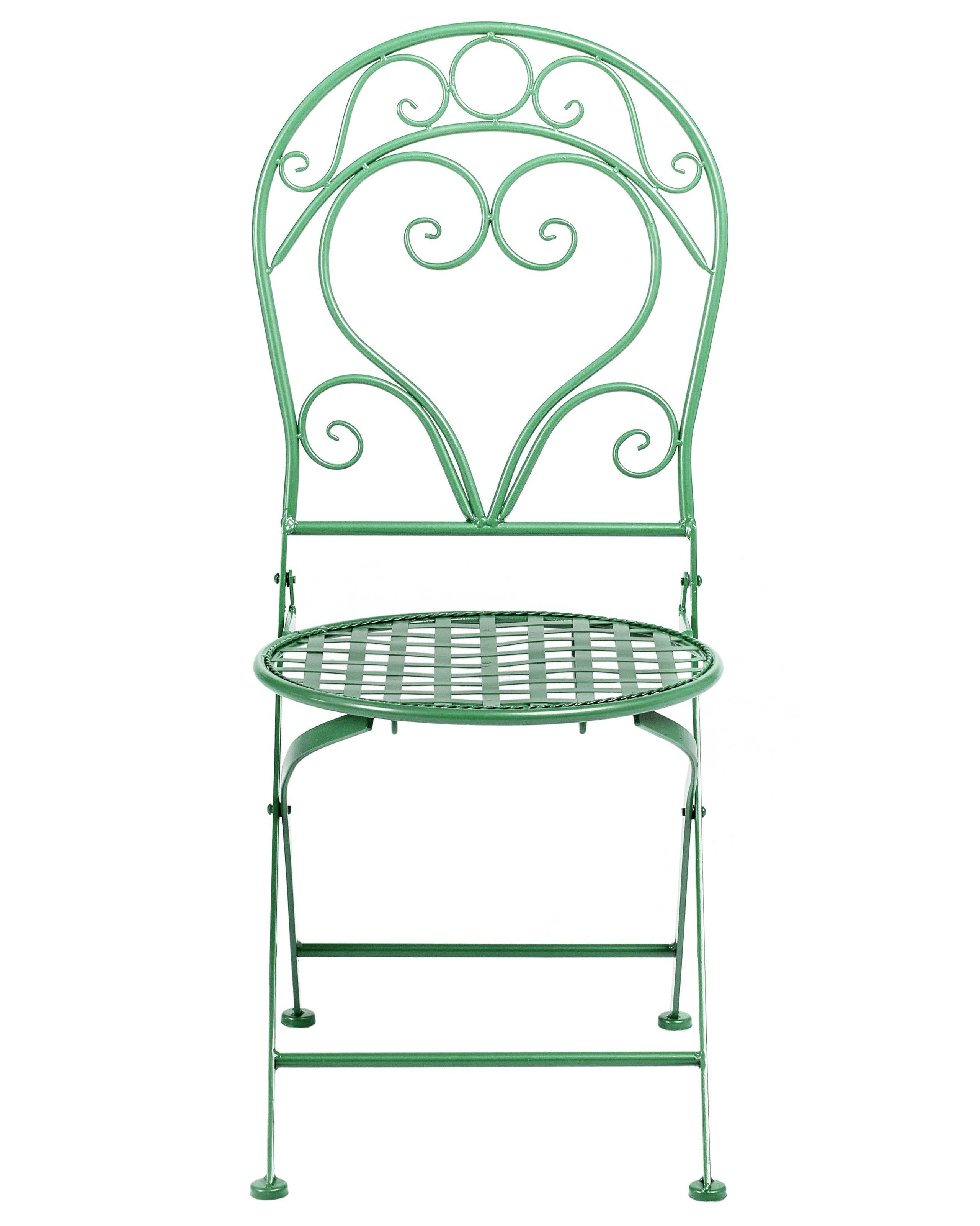 Beliani Set di 2 sedie da giardino en Ferro Retrò ALBINIA  