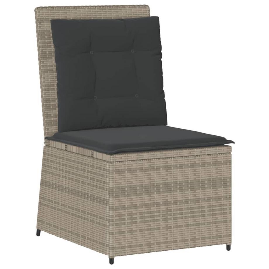 Canapé de jardin inclinable rotin synthétique