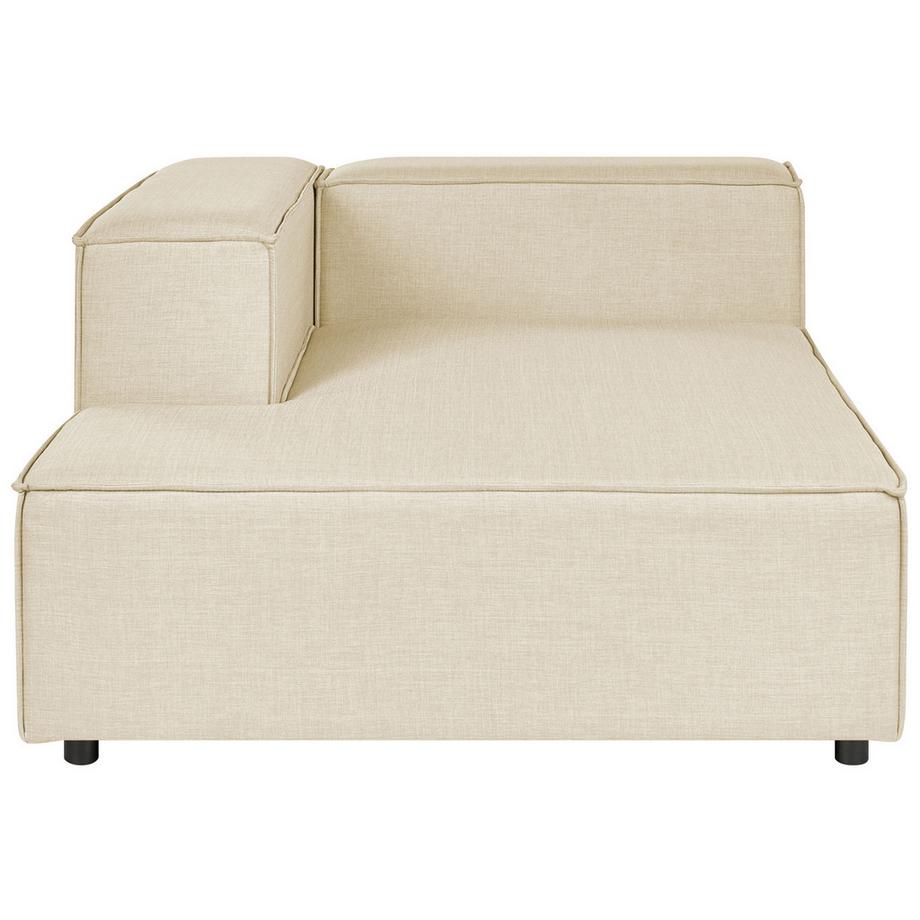 Beliani Ecksofa aus Kunstleinen  APRICA  