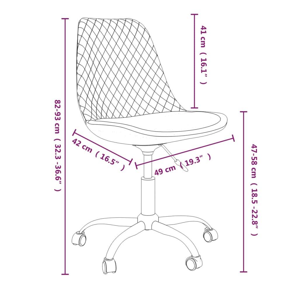 VidaXL Chaise de salle à manger tissu  