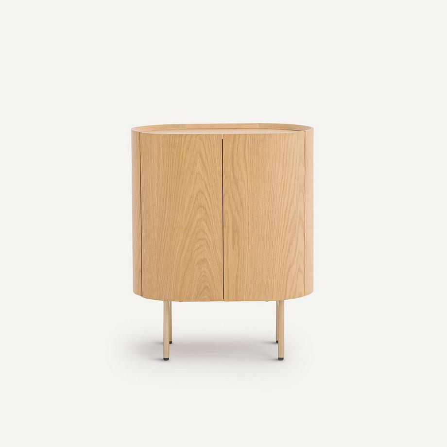 AM.PM Nachttisch aus massiver Eiche und Eichenfurnier  