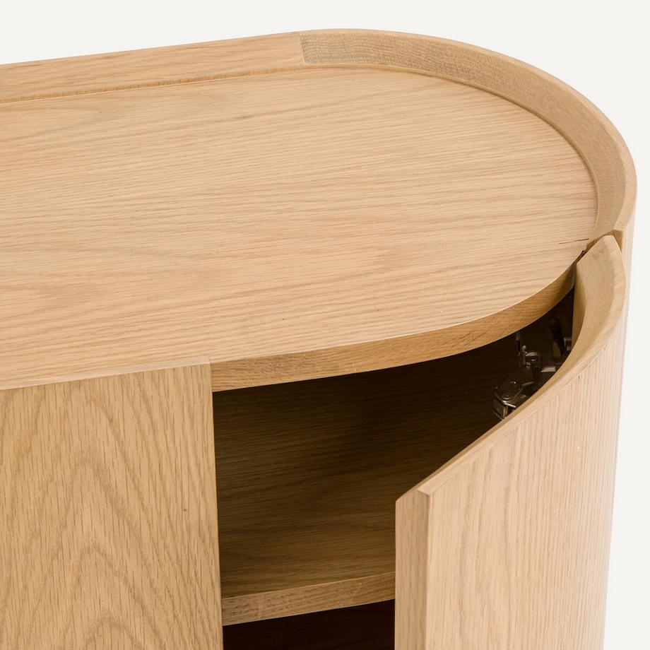 AM.PM Nachttisch aus massiver Eiche und Eichenfurnier  