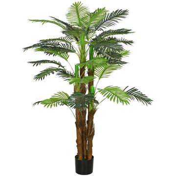Plantes artificielles, palmier artificiel, plante artificielle de 160 cm avec 36 branches, plante d'intérieur, arbre artificiel, décoration végétale pour intérieur et extérieur, vert