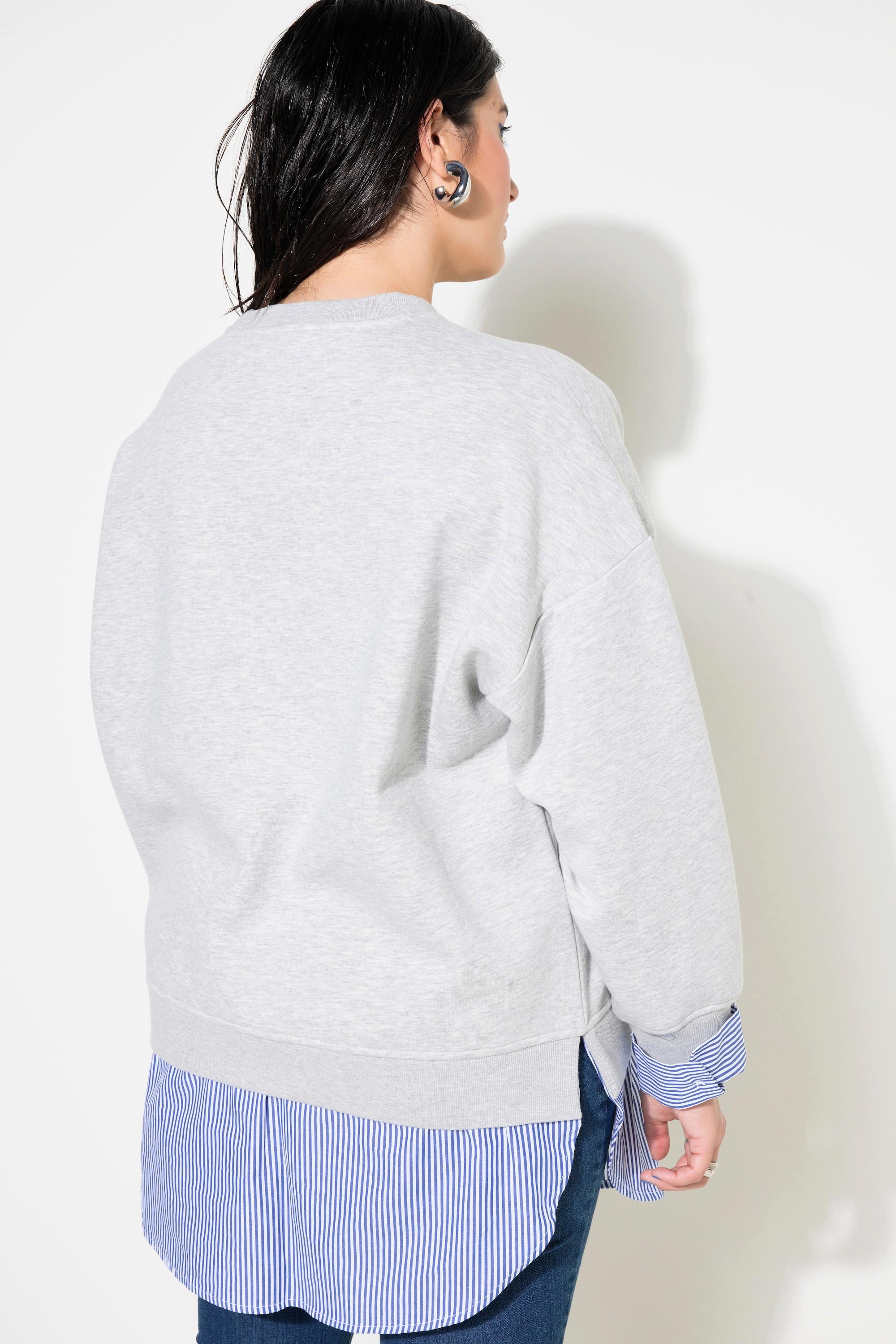 Studio Untold  Sweat oversize. Finitions chemisier pour effet de superposition 