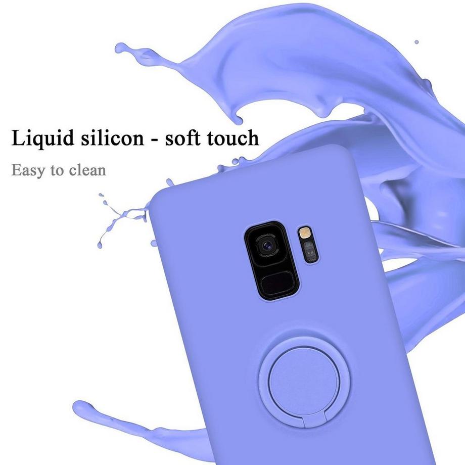 Cadorabo  Hülle für Samsung Galaxy S9 TPU Silikon mit Ring Liquid 