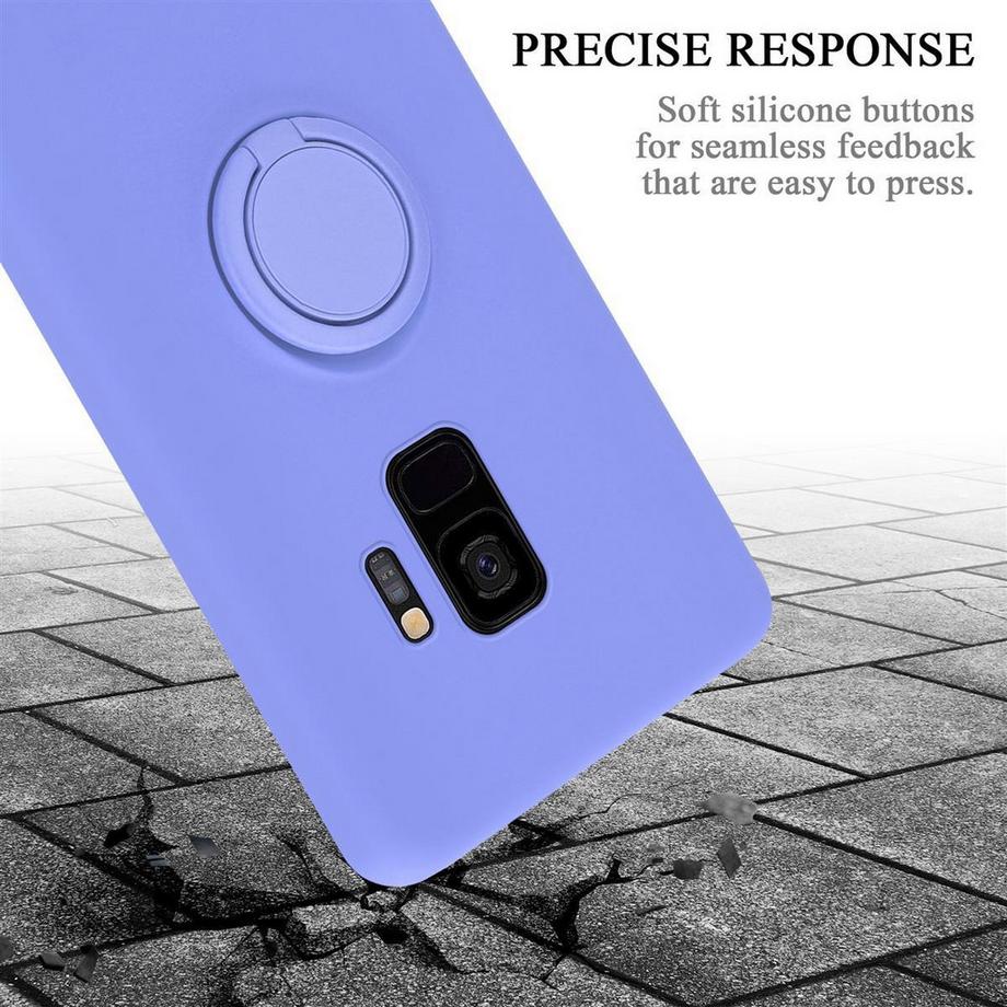 Cadorabo  Hülle für Samsung Galaxy S9 TPU Silikon mit Ring Liquid 