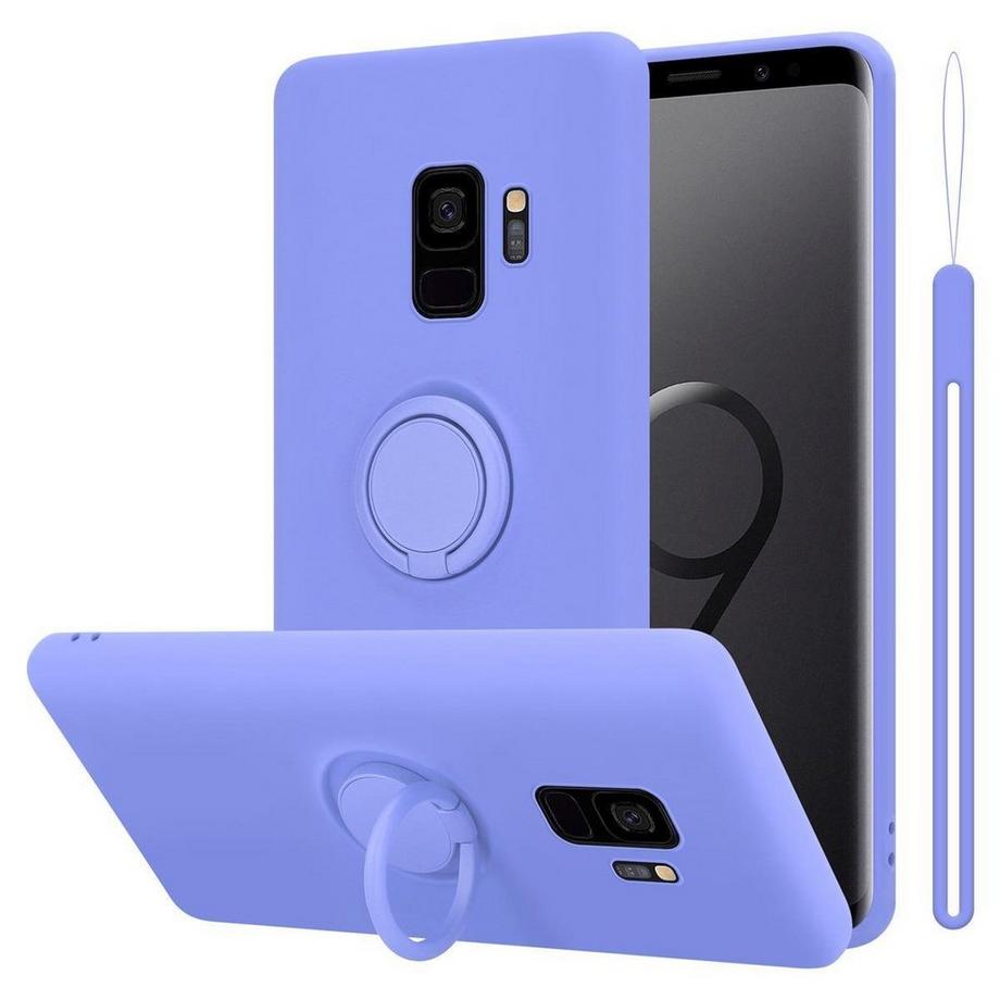 Cadorabo  Hülle für Samsung Galaxy S9 TPU Silikon mit Ring Liquid 