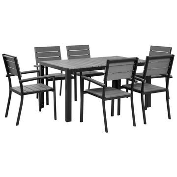 Set da pranzo per giardino con sedie en Legno plastico Industriale COMO