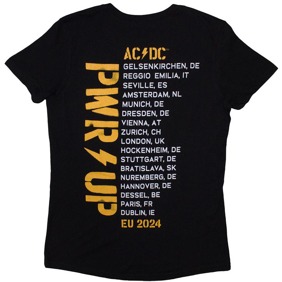 AC/DC ACDC Angus Triangle PWRUP EU Tour '32 T-Shirt  
