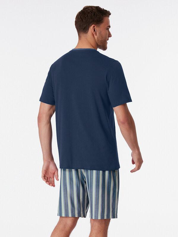 Schiesser Pigiama Maniche Corte Pantaloncini Rigati  