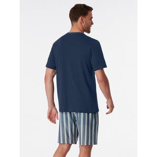 Schiesser Pigiama Maniche Corte Pantaloncini Rigati  