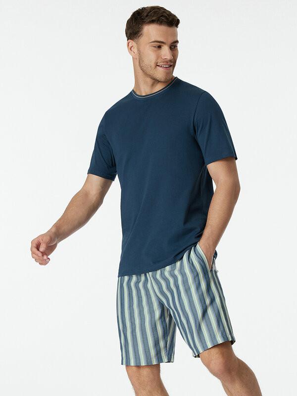 Schiesser Pigiama Maniche Corte Pantaloncini Rigati  