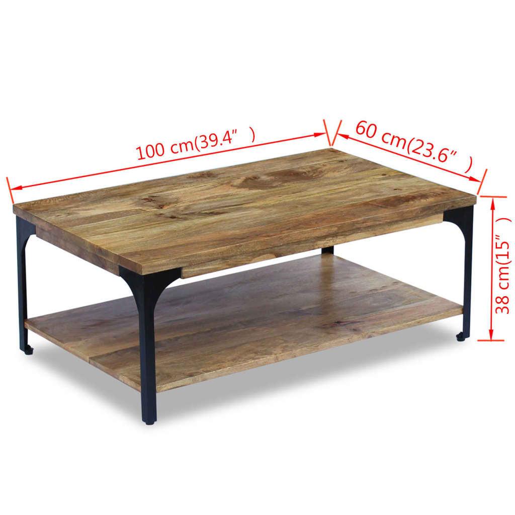 VidaXL Table basse bois  