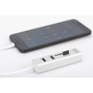 Digitus  USB Type-C™ OTG 3-Port Hub + Kartenleser 