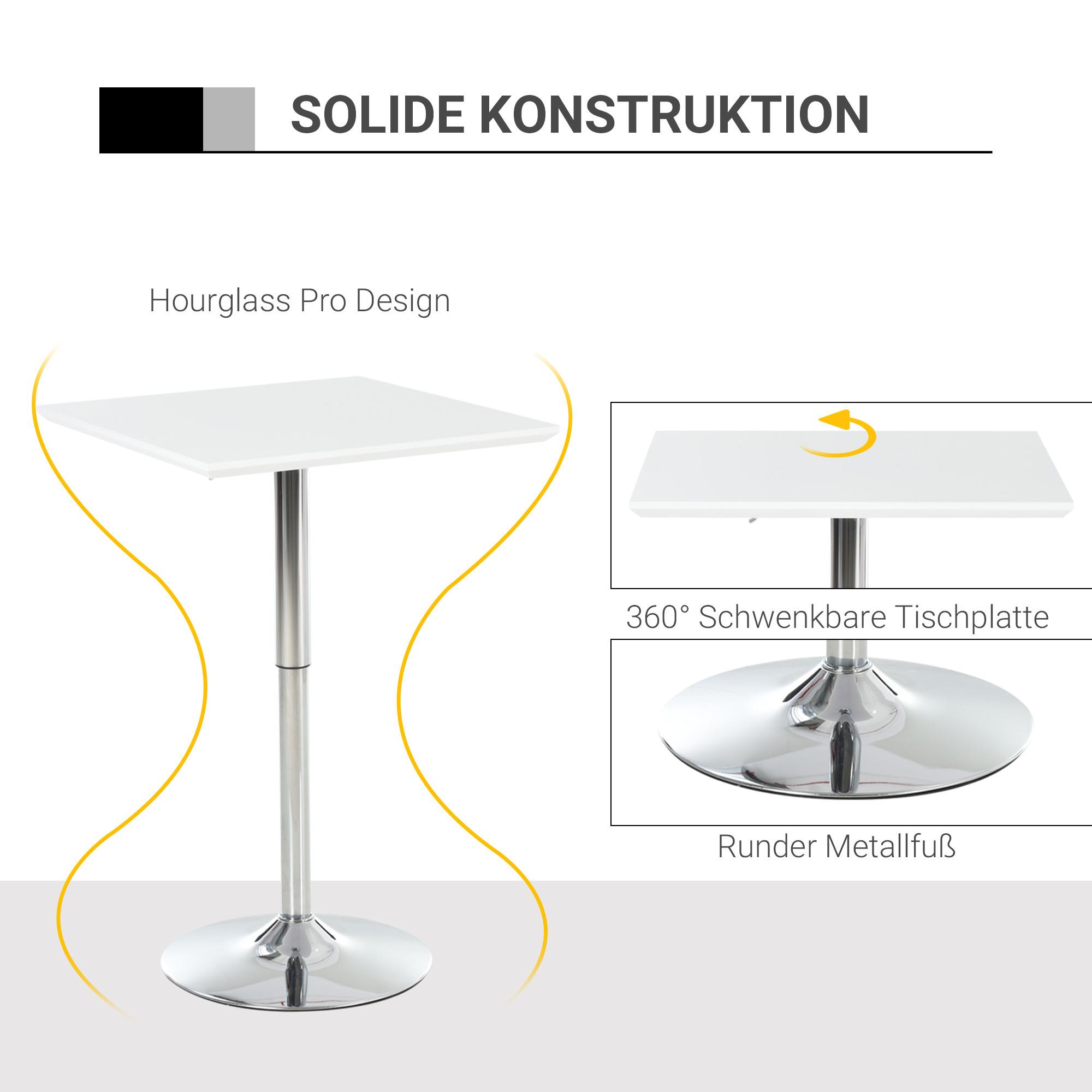 HOMCOM Table de bar  