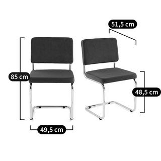 La Redoute Intérieurs Lot de 2 chaises velours Sarva  