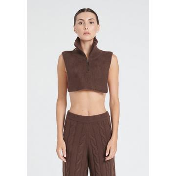 ZAYA 1 Col montant zippé 4 fils - 100% cachemire