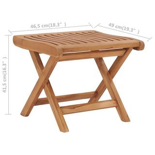 VidaXL  Hocker teak 