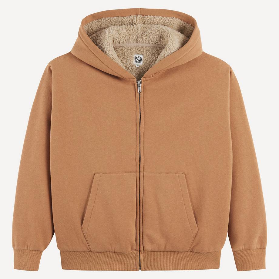 La Redoute Collections  Sweatshirt mit Reissverschluss und Kapuze 