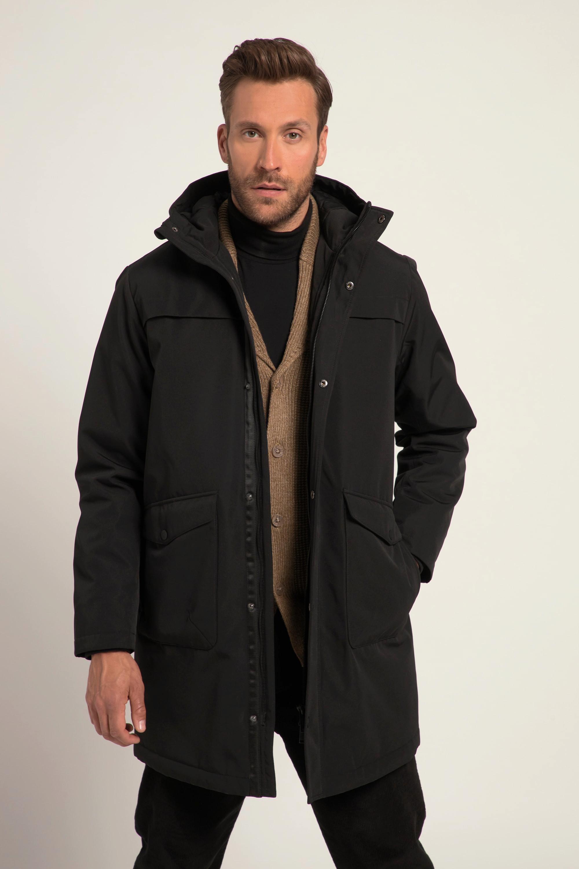 JP1880  Parka con cappuccio e tante tasche 