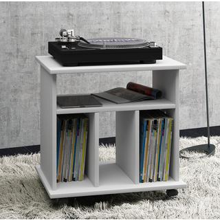 VCM bois vinyles LP étagère armoire rangement média rollable roulettes Retal bois vinyles LP étagère armoire rangement média rollable roulettes Retal  