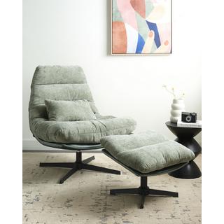 Beliani Fauteuil en Tissu chenille Glamour TOVIK  