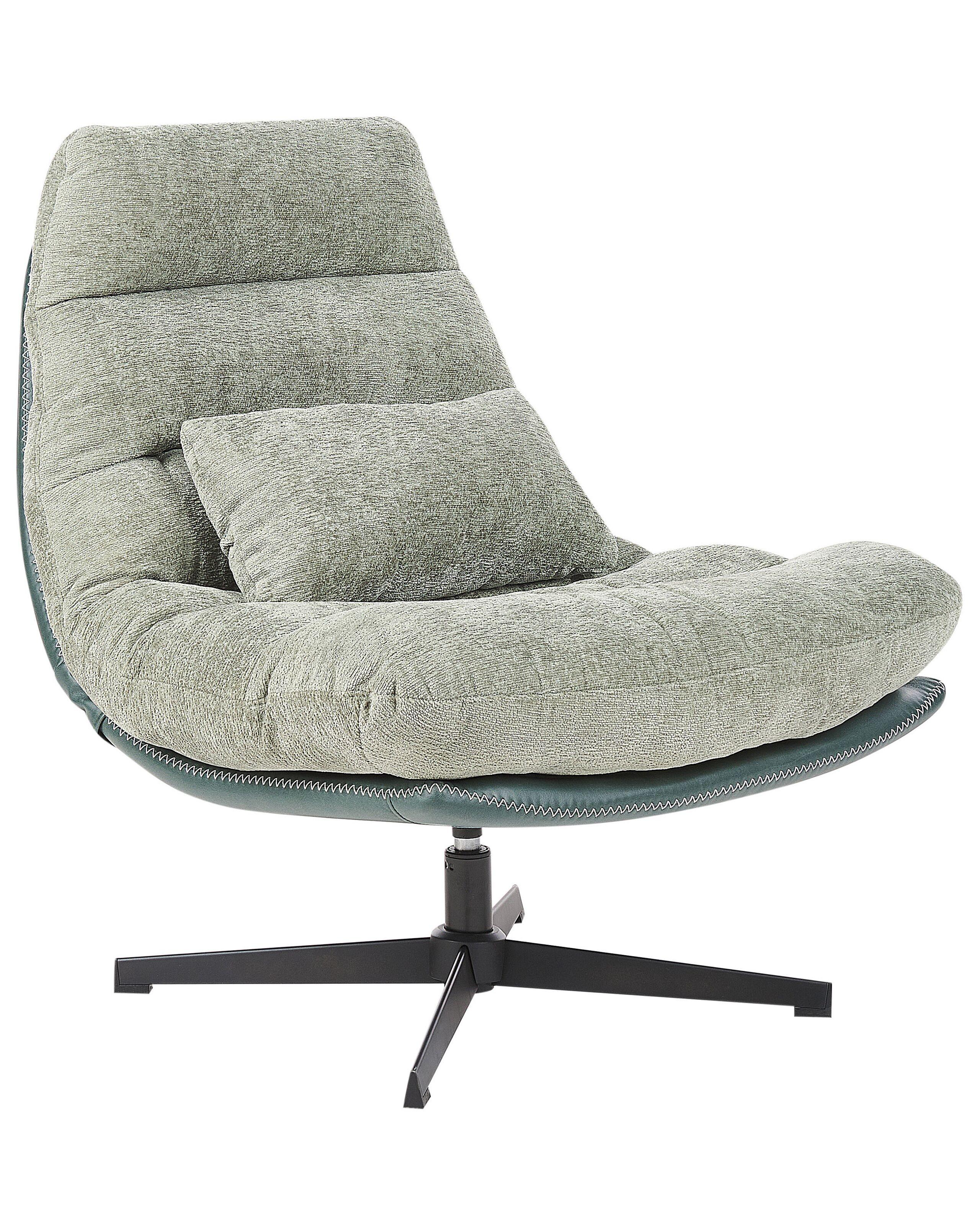 Beliani Fauteuil en Tissu chenille Glamour TOVIK  