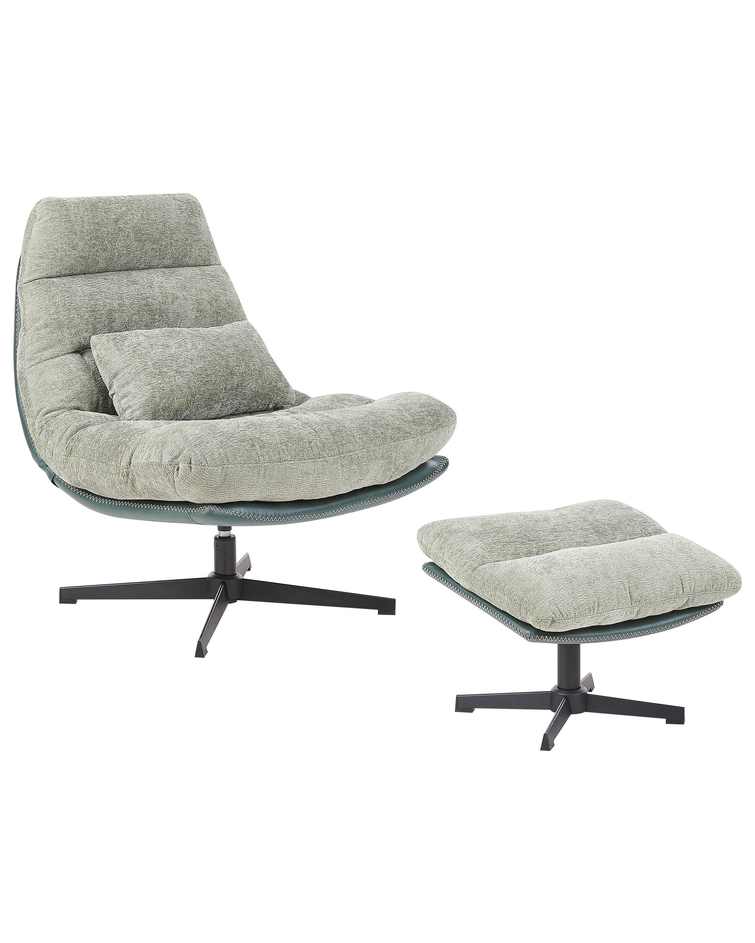 Beliani Fauteuil en Tissu chenille Glamour TOVIK  