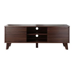 Calicosy TV-Möbel mit Fronten in laminiertem Holz-Effekt L140 cm - FRIBOURG  