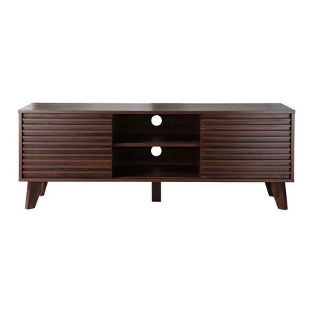 Calicosy TV-Möbel mit Fronten in laminiertem Holz-Effekt L140 cm - FRIBOURG  