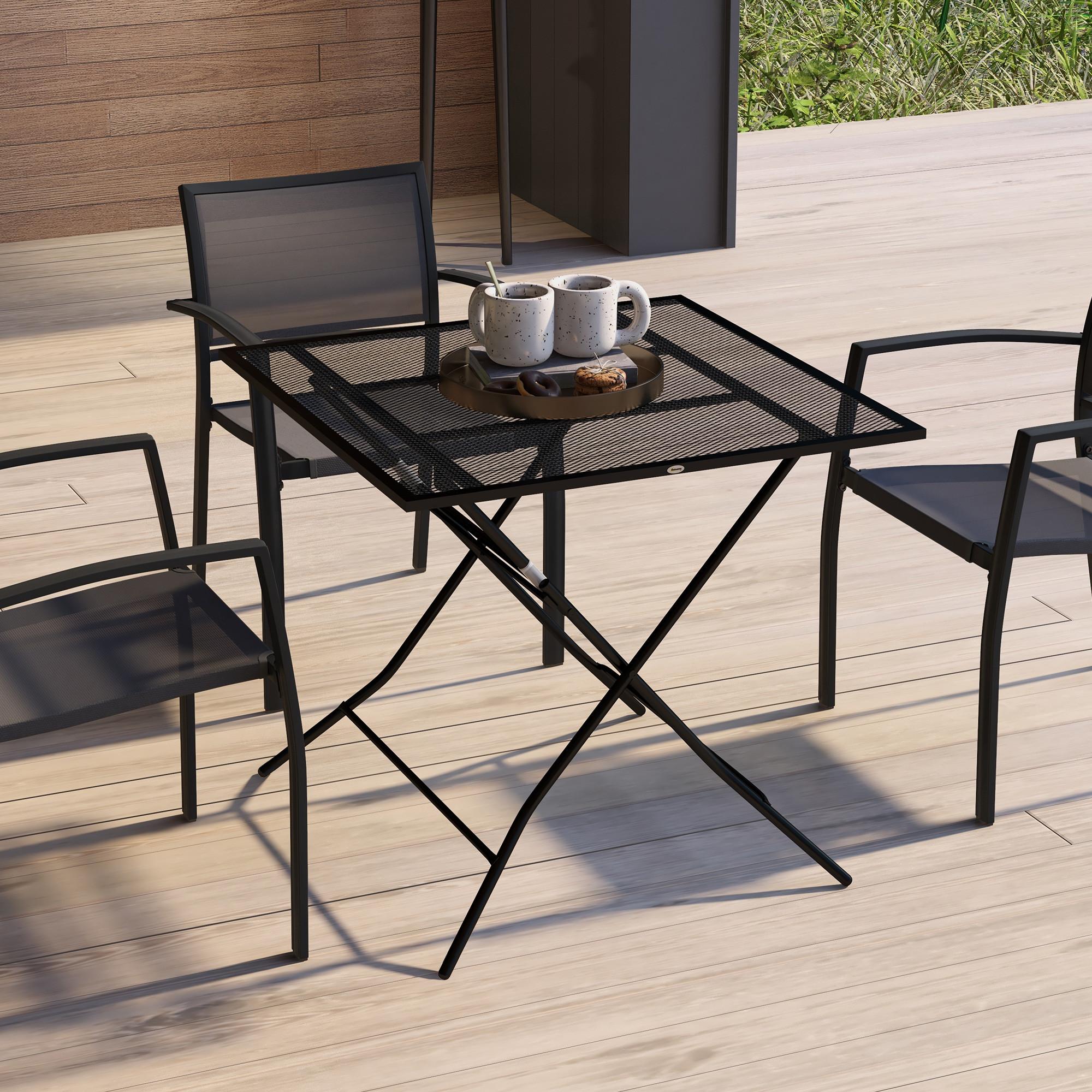 Outsunny Table de jardin  