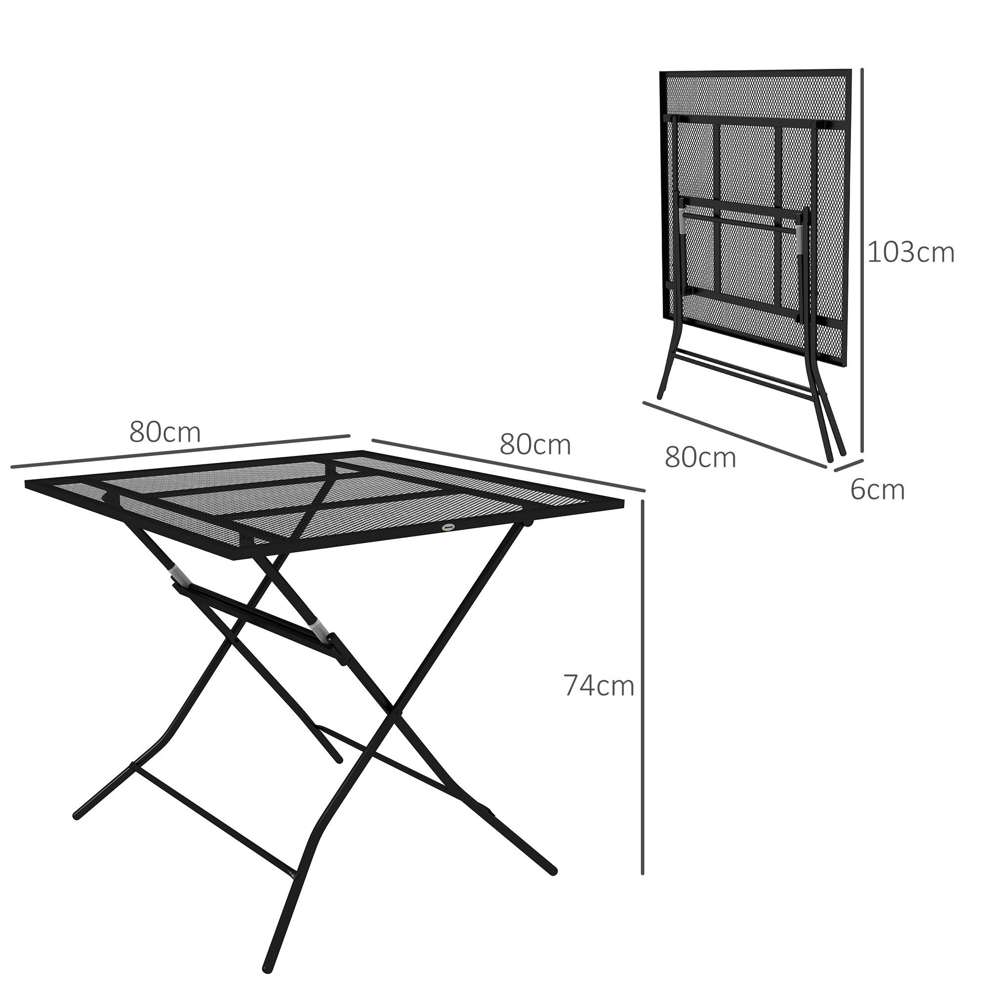 Outsunny Table de jardin  