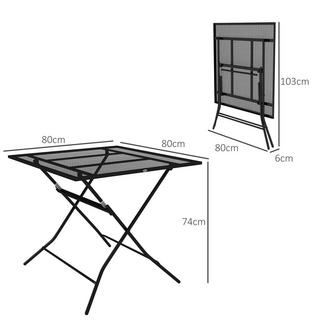 Outsunny Table de jardin  