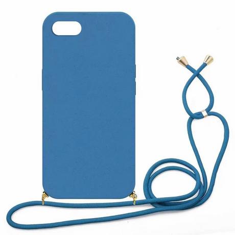 mobileup  Eco Case mit Kordel iPhone 7 Plus / 8 Plus - Navy 