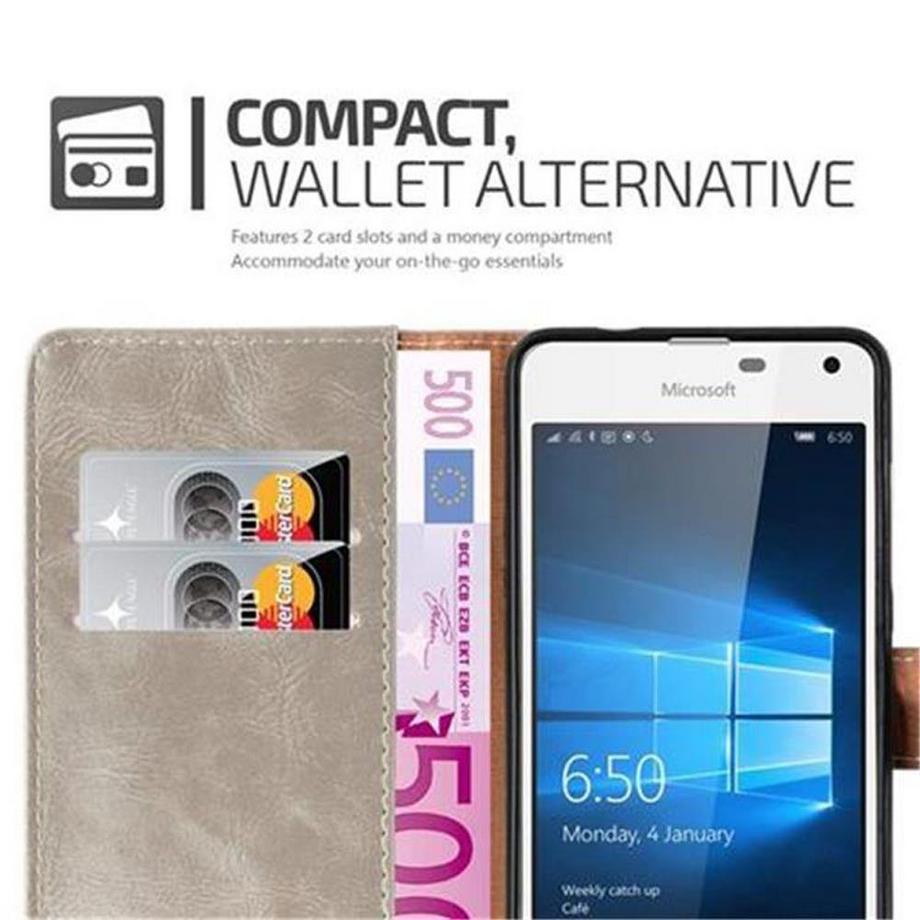 Cadorabo  Hülle für Nokia Lumia 650 Magnetverschluss, Kartenfach 