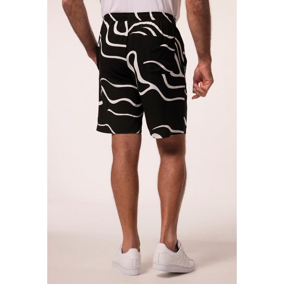 JP1880 Bermuda Alloverprint Elastikbund  