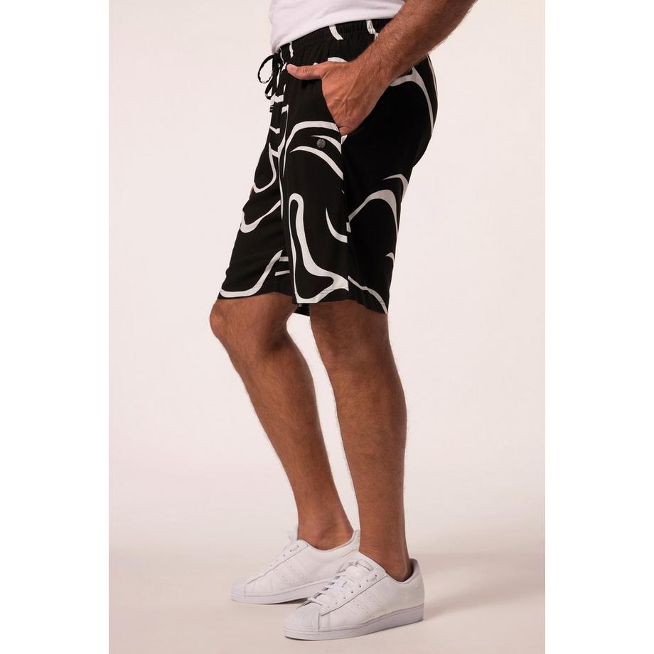 JP1880 Bermuda Alloverprint Elastikbund  