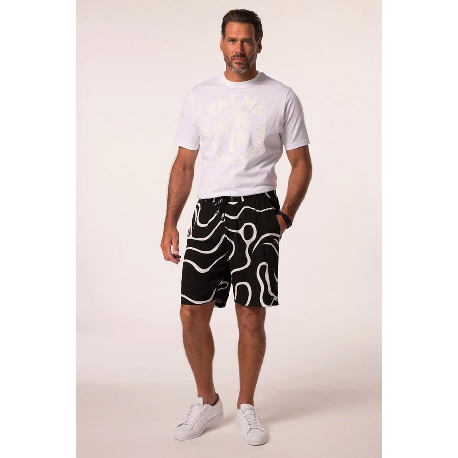 JP1880 Bermuda Alloverprint Elastikbund  