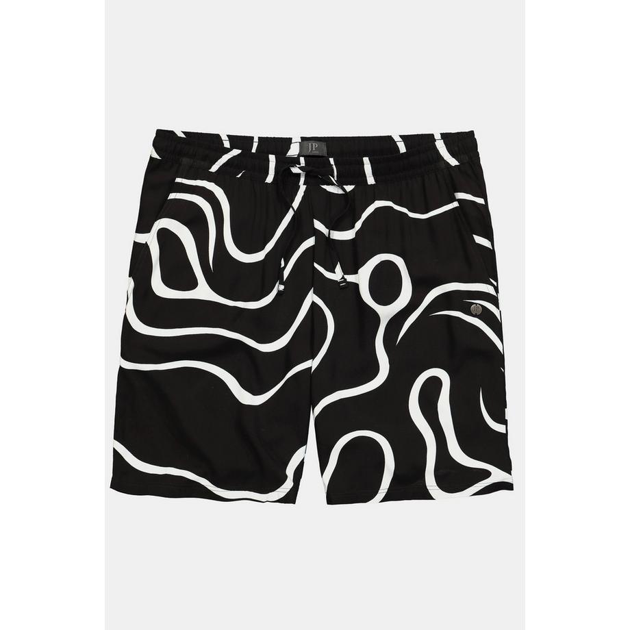 JP1880 Bermuda Alloverprint Elastikbund  