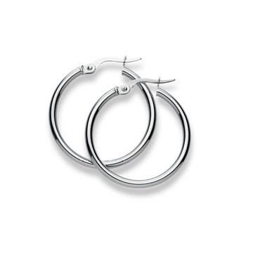 Creolen Weissgold 750, 24mm