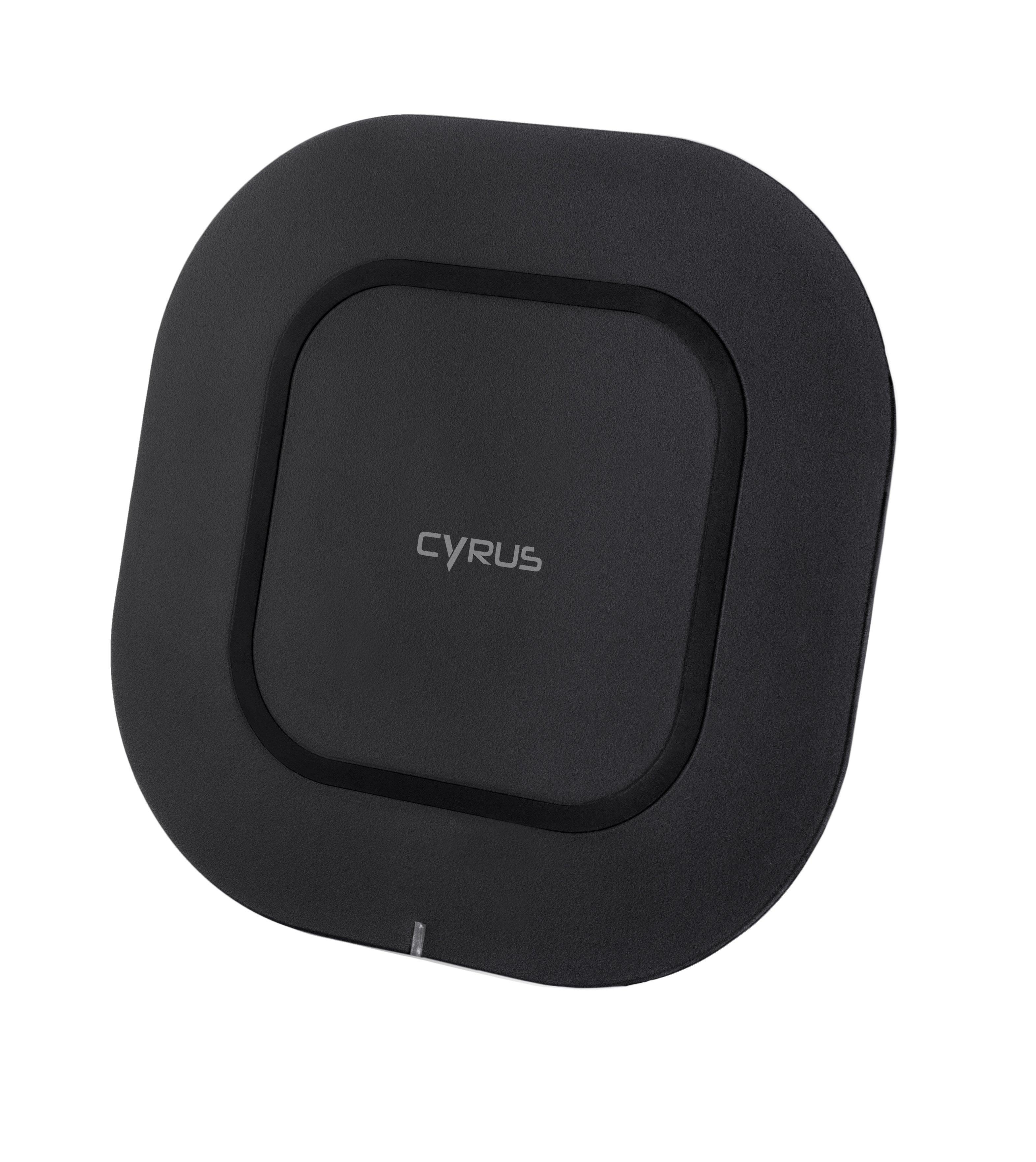 Cyrus  CYR10500 Ladegerät für Mobilgeräte Smartphone Schwarz USB Kabelloses Aufladen Schnellladung Indoor 