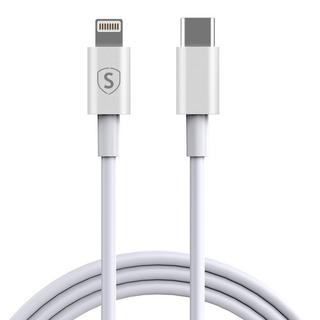 B2X  Câble USB-C vers Lightning 20 W, 0,25 m - Blanc 