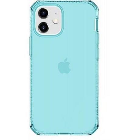 ITSKINS  Spectrum Clear halbstarre Hülle für iPhone 12 Mini Blau 