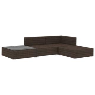 VidaXL Garten-lounge-set poly-rattan  