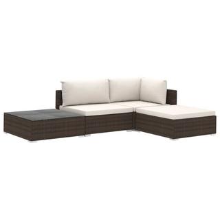 VidaXL Garten-lounge-set poly-rattan  